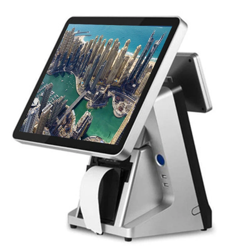 High quality 15 inch touch cash register restaurant pos all in one pos system with 2*20VFD 80mm printer
High quality 15 inch touch cash register restaurant pos all in one pos system with 2*20VFD 80mm printer