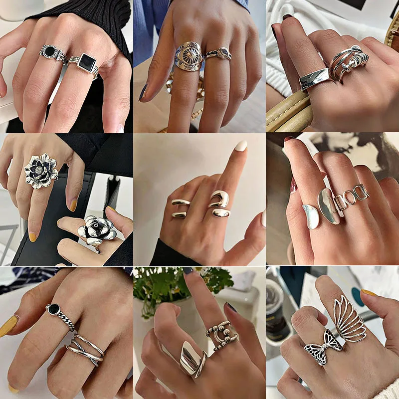 Foxanry Vintage Punk 2 PCS Rings for Women Couples New Fashion Creative Geometric Birthday Party Jewelry Gifts Wholesale
Foxanry Vintage Punk 2 PCS Rings for Women Couples New Fashion Creative Geometric Birthday Party Jewelry Gifts Wholesale