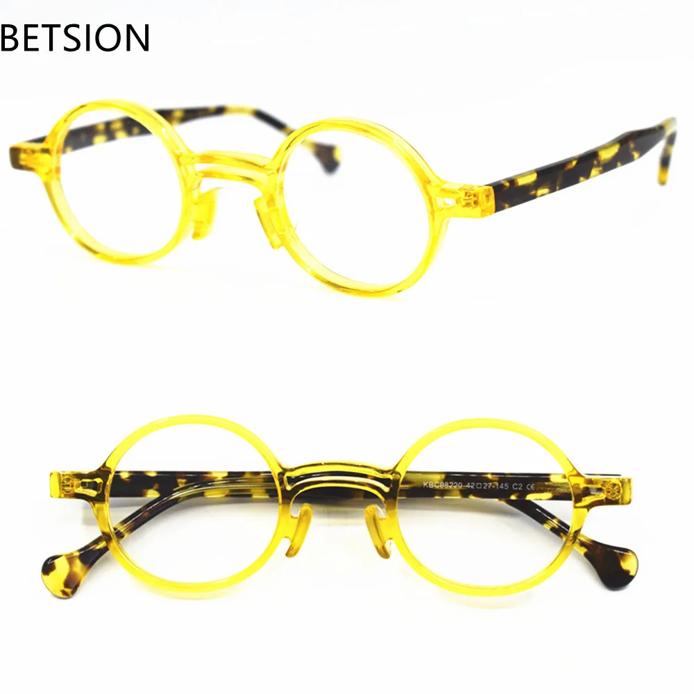BETSION Vintage Small Round Glasses Eyeglass Frames Acetate Men Myopia Prescription Glasses Frame Personality Women
BETSION Vintage Small Round Glasses Eyeglass Frames Acetate Men Myopia Prescription Glasses Frame Personality Women