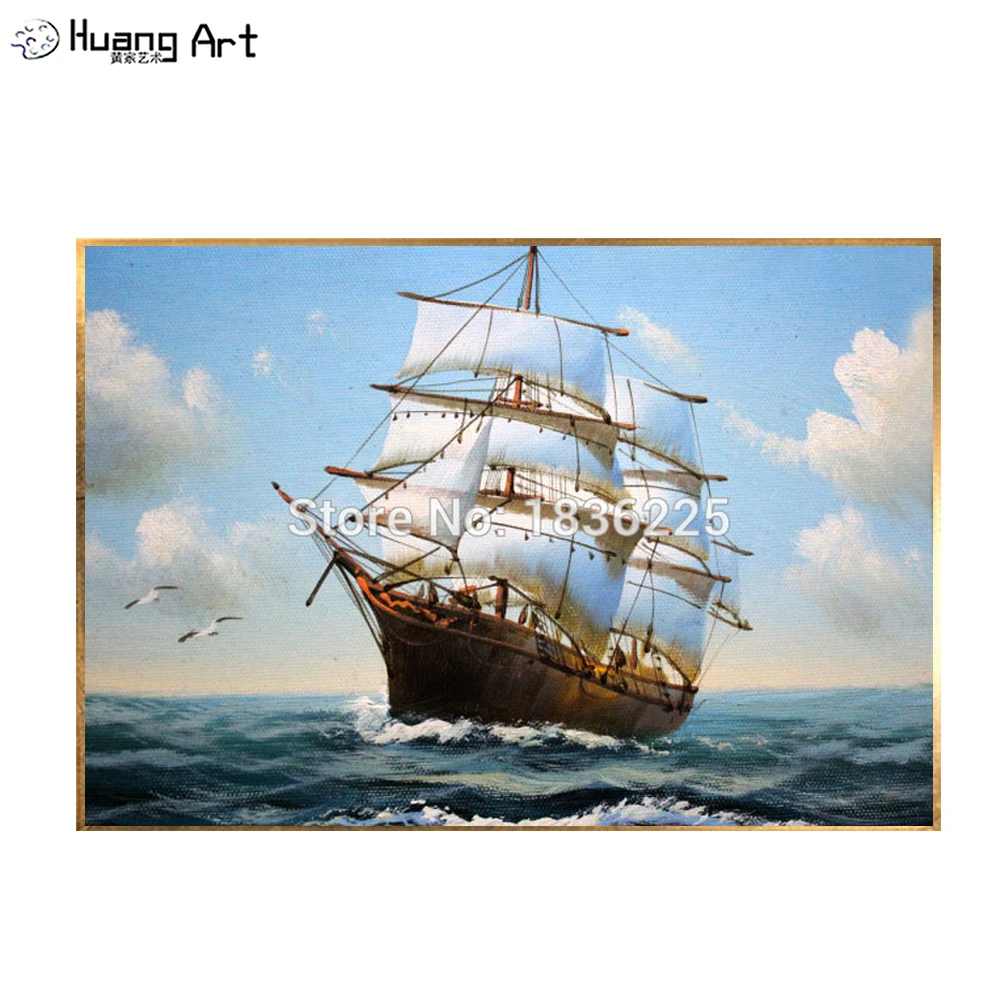 Handmade sailing boat high quality oil painting for living decor sailboat on sea landscape oil painting wall art painting
Handmade sailing boat high quality oil painting for living decor sailboat on sea landscape oil painting wall art painting