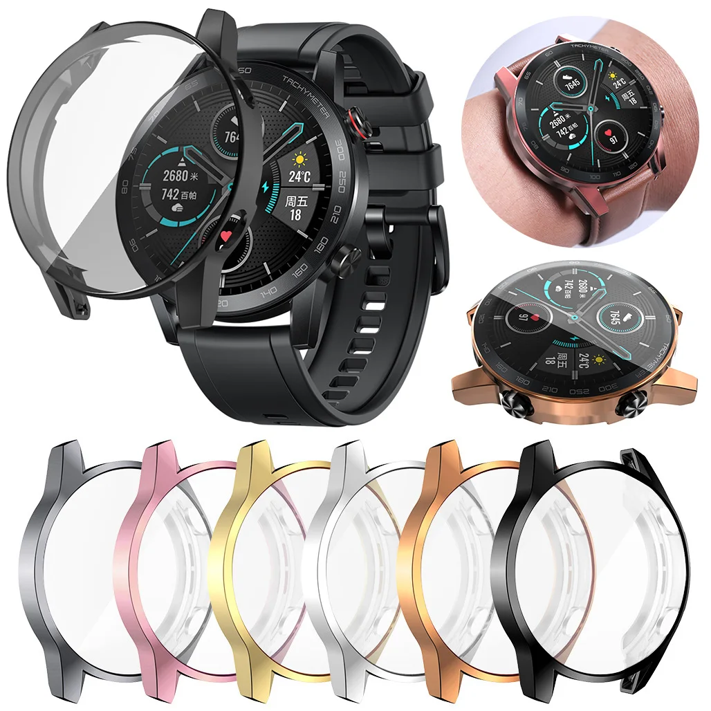 Plating TPU Protection Case For Huawei Honor Magic Watch 2 46mm Full Coverage Protector Shell Bumper
Plating TPU Protection Case For Huawei Honor Magic Watch 2 46mm Full Coverage Protector Shell Bumper
