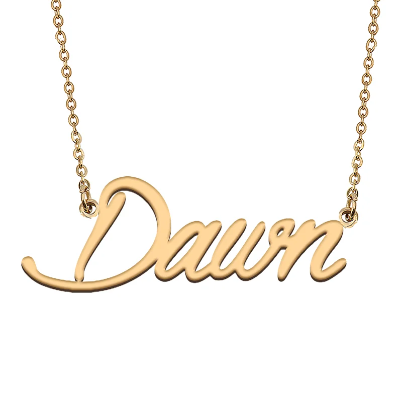 Dawn Custom Name Necklace Customized Pendant Choker Personalized Jewelry Gift for Women Girls Friend Christmas Present
Dawn Custom Name Necklace Customized Pendant Choker Personalized Jewelry Gift for Women Girls Friend Christmas Present