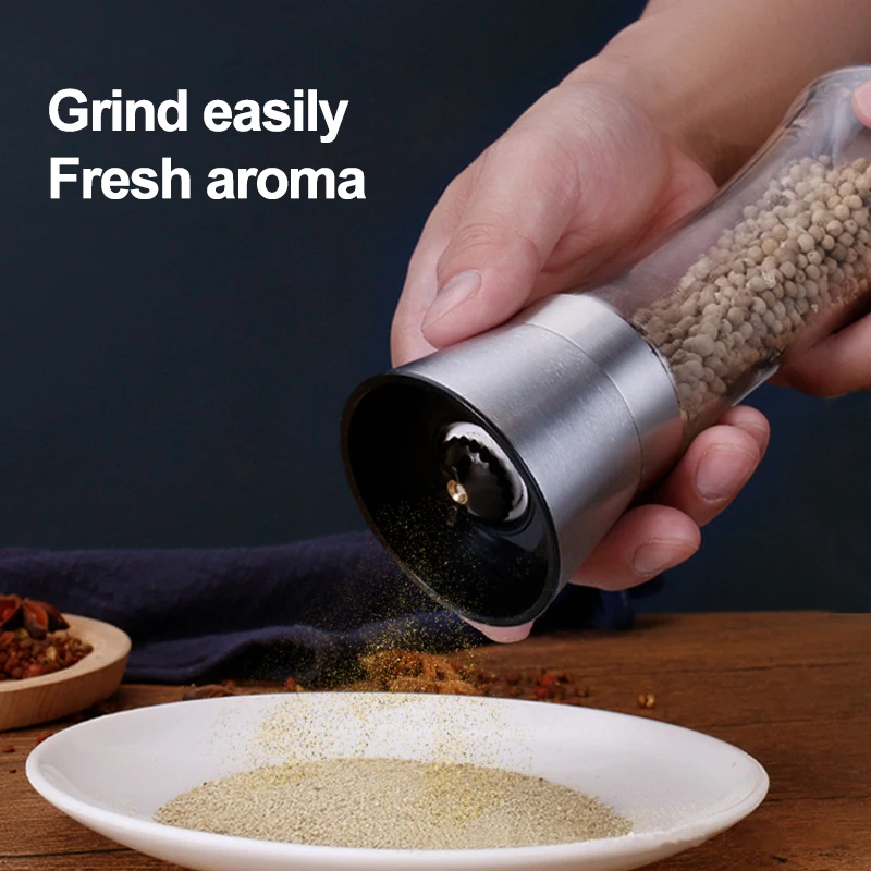 Pepper Grinder 2 in 1 Stainless Steel Manual Salt and Pepper Mill Grinder Spice Shakers Kitchen Tools Accessories for Cooking
Pepper Grinder 2 in 1 Stainless Steel Manual Salt and Pepper Mill Grinder Spice Shakers Kitchen Tools Accessories for Cooking