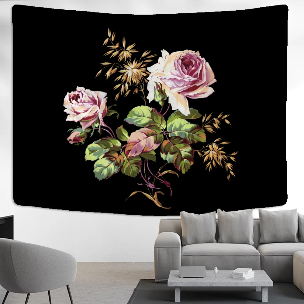 Gerbera Tapestry Wall Hanging Black Background Cloth Boho Psychedelic Witchcraft Hippie Tapiz Aesthetic Home Decor
Gerbera Tapestry Wall Hanging Black Background Cloth Boho Psychedelic Witchcraft Hippie Tapiz Aesthetic Home Decor