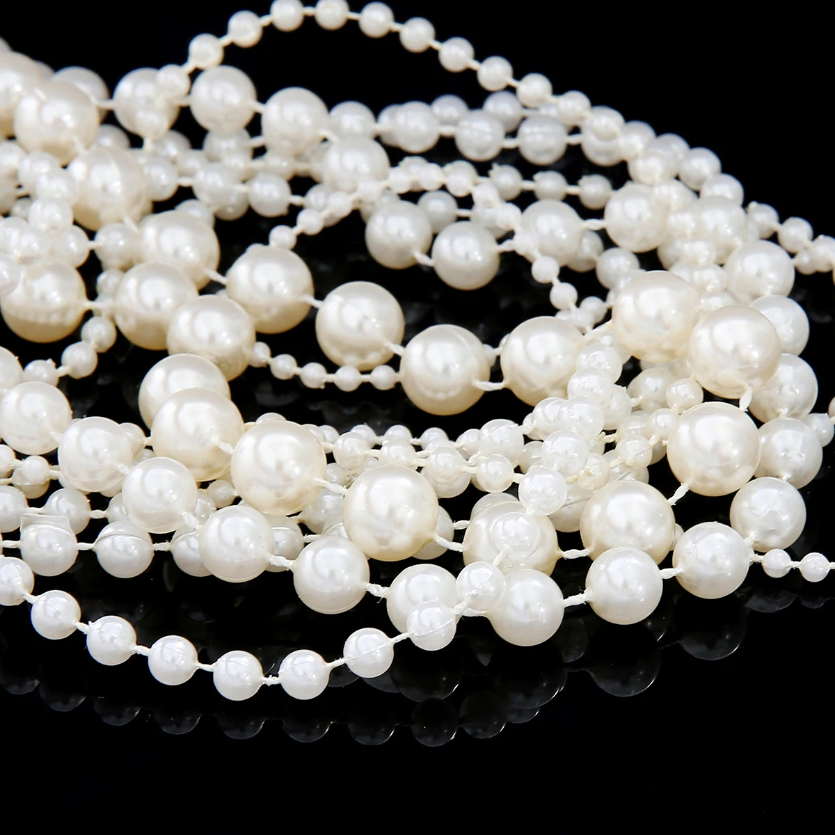 ABS Imitation Ivory Pearl Beads Chain Line Cord Trim Acrylic Beads for DIY Wedding Party Decor Jewelry Making Craft Accessories
ABS Imitation Ivory Pearl Beads Chain Line Cord Trim Acrylic Beads for DIY Wedding Party Decor Jewelry Making Craft Accessories