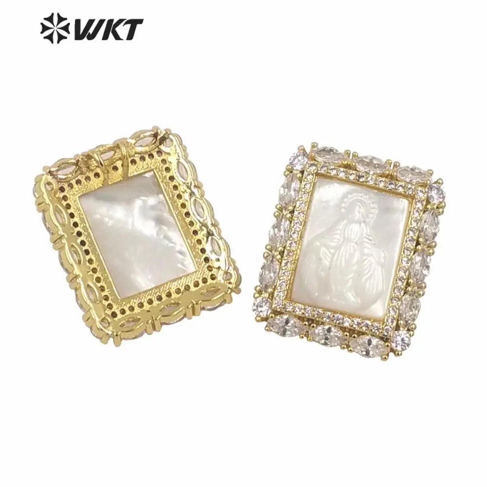 MP145 Religious luxury pendant white shell virgin mary pendant with cubic zircon micro paved rectangle gold color shell pendant
MP145 Religious luxury pendant white shell virgin mary pendant with cubic zircon micro paved rectangle gold color shell pendant