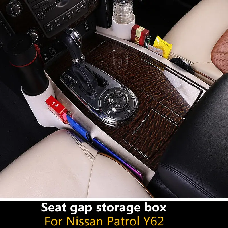 Car Seat gap storage box For Nissan Patrol Y62 2012-2019 Central storage box Patrol Y62 Multi-function car storage box
Car Seat gap storage box For Nissan Patrol Y62 2012-2019 Central storage box Patrol Y62 Multi-function car storage box
