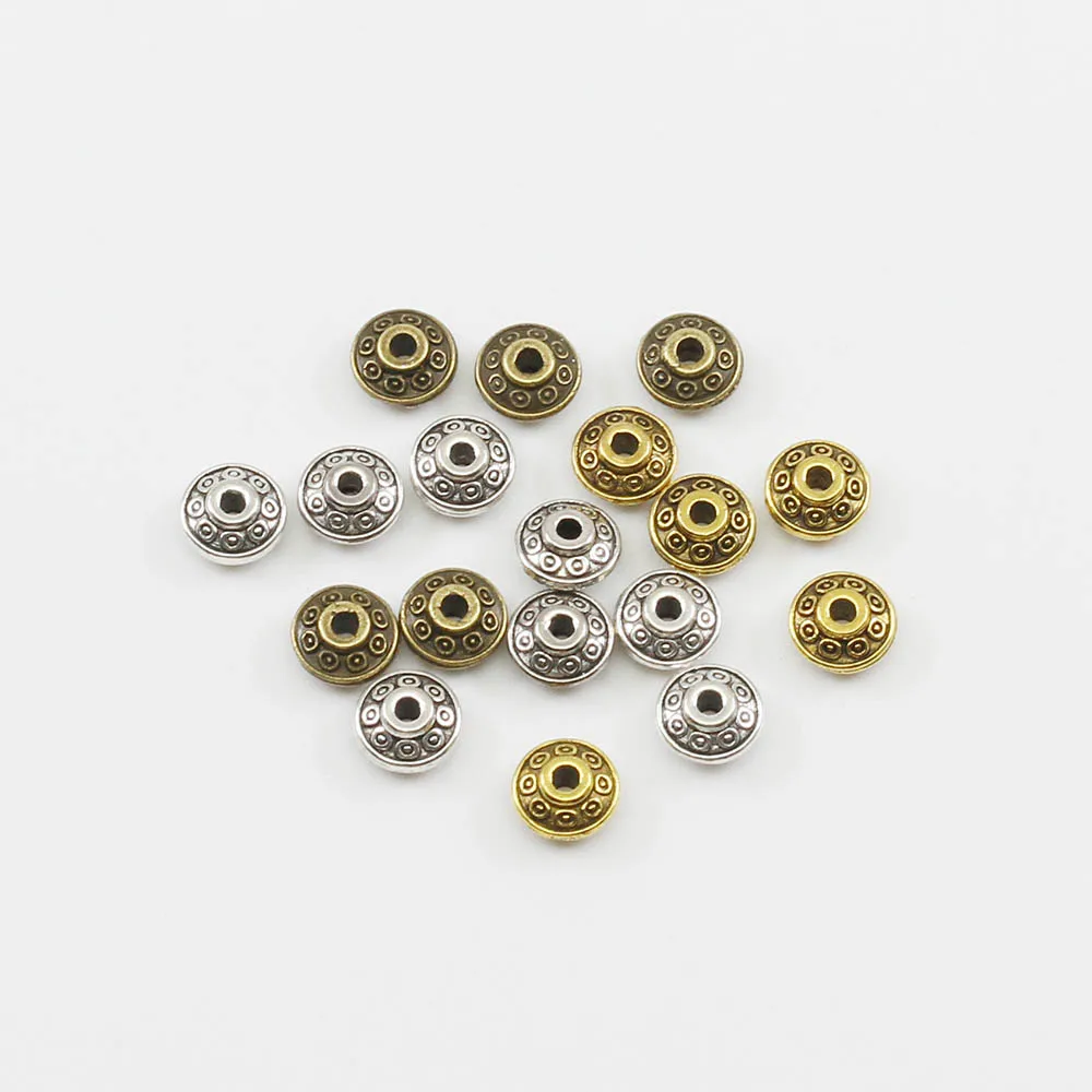 50pcs/lot 6mm Gold Antique Bronze Plated Spacer Bead Cone Pattern Loose DIY Vintage Beads Supplies For Jewelry Making
50pcs/lot 6mm Gold Antique Bronze Plated Spacer Bead Cone Pattern Loose DIY Vintage Beads Supplies For Jewelry Making
