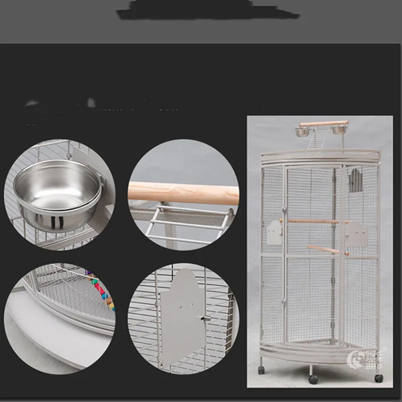 Super large grey and black parrot cage large cage corner breeding cage King Kong sunflower starling bird's nest 62*62*185cm
Super large grey and black parrot cage large cage corner breeding cage King Kong sunflower starling bird's nest 62*62*185cm