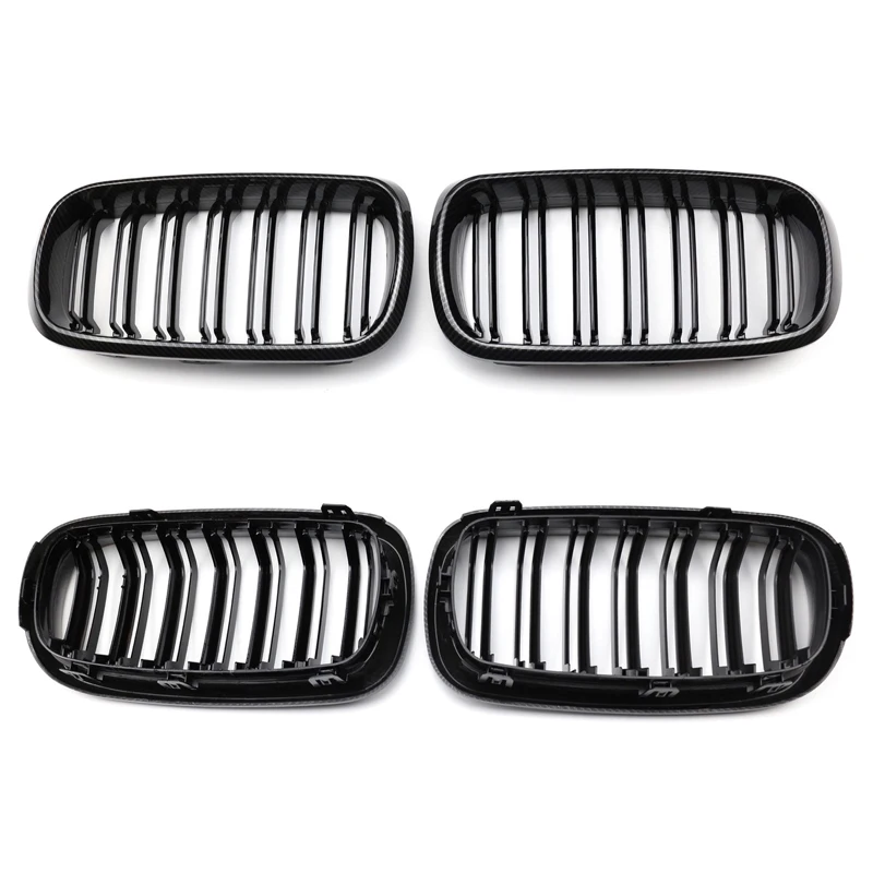 Car Carbon Fiber&Gloss Black Double Slats Front Kidney Grille Grill For BMW X5 F15 X6 F16 X5M F85 X6M 2014-2018 Auto Accessories
Car Carbon Fiber&Gloss Black Double Slats Front Kidney Grille Grill For BMW X5 F15 X6 F16 X5M F85 X6M 2014-2018 Auto Accessories