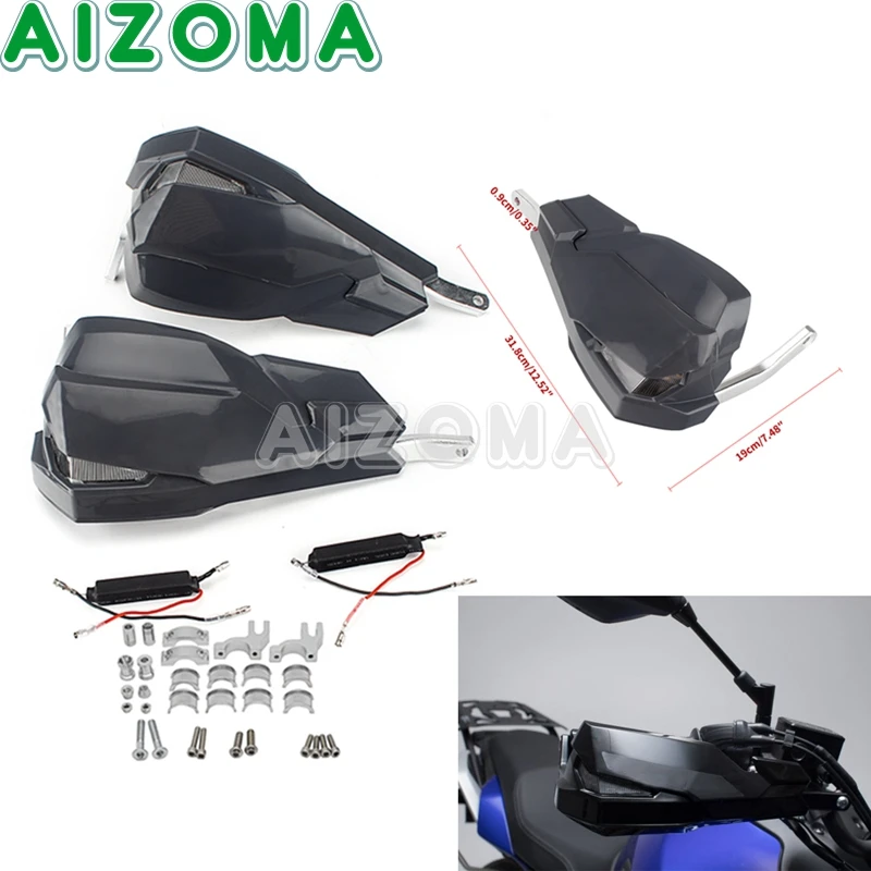 Motorcycle Scooter Hand Guards Motocross Handguards Extensions LED Turn Signal Light 7/8" 22mm for Honda Kawasaki Suzuki Yamaha
Motorcycle Scooter Hand Guards Motocross Handguards Extensions LED Turn Signal Light 7/8" 22mm for Honda Kawasaki Suzuki Yamaha