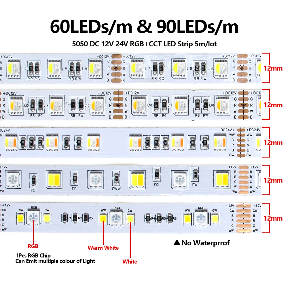 RGB Светодиодная лента 12 в 24 в 5050 60 светодиодов/м 12 мм PCB 4 в 1 5 в 1 RGB + CCT 5 цветов в 1 чип CW + RGB + WW RGBW RGBWW гибсветильник
RGB Светодиодная лента 12 в 24 в 5050 60 светодиодов/м 12 мм PCB 4 в 1 5 в 1 RGB + CCT 5 цветов в 1 чип CW + RGB + WW RGBW RGBWW гибсветильник