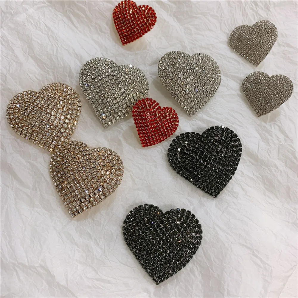 INS Exquisite Rhinestone Small Big Love Heart Drop Stud Earrings Jewelry for Women Crystal Cute Heart Bridal Earrings Christmas
INS Exquisite Rhinestone Small Big Love Heart Drop Stud Earrings Jewelry for Women Crystal Cute Heart Bridal Earrings Christmas
