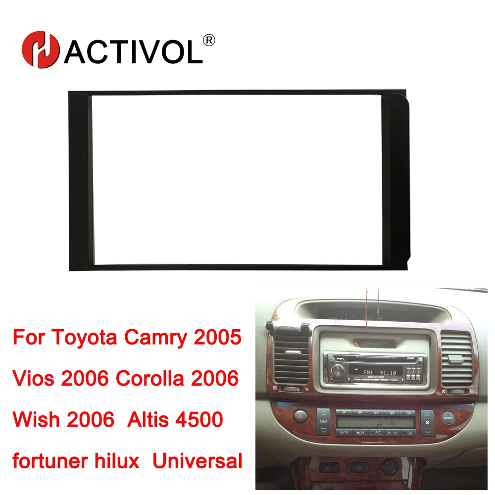 HACTIVOL 2 Din автомобильный радиоприемник с рамкой для Toyota Camry vios corolla wish fortuner автомобильный DVD GPS плеер панель комплект крепления для приборной панели
HACTIVOL 2 Din автомобильный радиоприемник с рамкой для Toyota Camry vios corolla wish fortuner автомобильный DVD GPS плеер панель комплект крепления для приборной панели