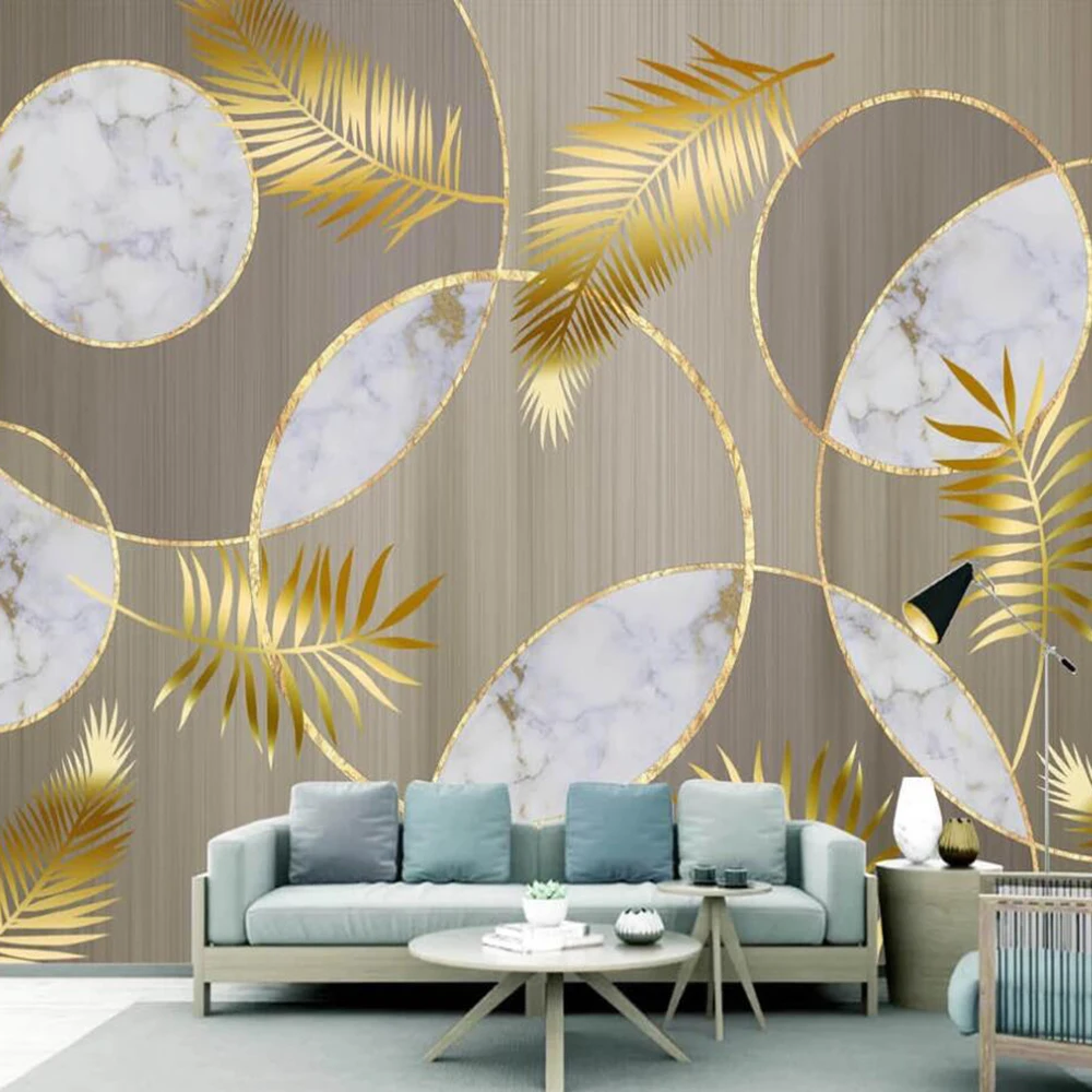 Milofi Custom 3D Wallpaper Mural Nordic Light Luxury Wood Grain Marble Circle Golden Leaves Background Wall Painting Wallpaper
Milofi Custom 3D Wallpaper Mural Nordic Light Luxury Wood Grain Marble Circle Golden Leaves Background Wall Painting Wallpaper