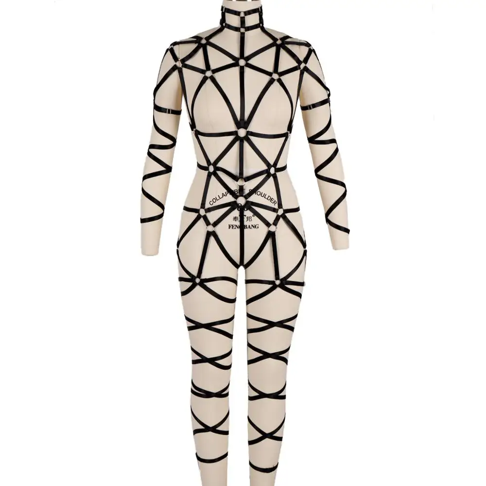 Body Cage Full Belt Harness Lingerie Punk Black Top Arm Strappy Chest Bondage Triangle Frame Suspender Elastic Adjust Garter
Body Cage Full Belt Harness Lingerie Punk Black Top Arm Strappy Chest Bondage Triangle Frame Suspender Elastic Adjust Garter