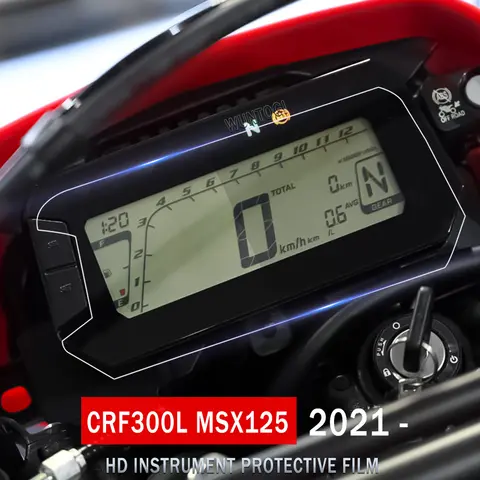 Motorcycle Scratch Cluster Screen Dashboard Protection Instrument Film For Honda CRF300L CRF 300L Rally MSX125 MSX 125 2021-