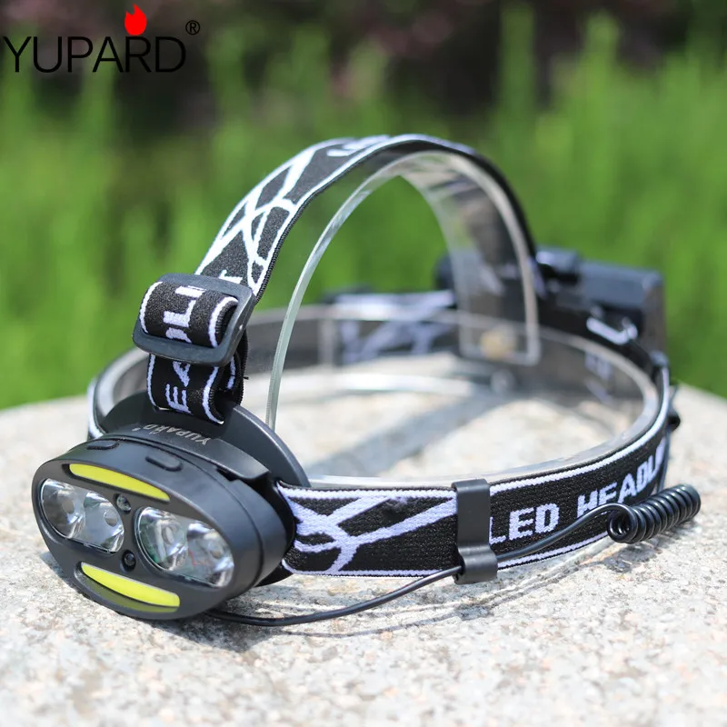 New T6 LED Strong Headlight Infrared Sensor Headlight USB Rechargeable Headlight Searchlight Fishing Headlight
New T6 LED Strong Headlight Infrared Sensor Headlight USB Rechargeable Headlight Searchlight Fishing Headlight