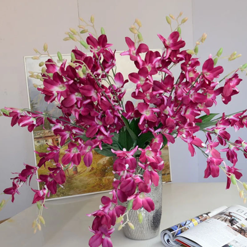 Cheap Artificial Flowers Artificial Orchid Branch Silk Flower For Home Wedding Garden Decoration Dining Table Decorative Flower
Cheap Artificial Flowers Artificial Orchid Branch Silk Flower For Home Wedding Garden Decoration Dining Table Decorative Flower