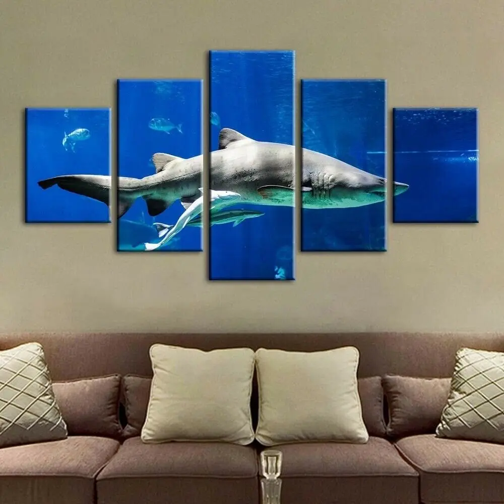 Big Ocean Shark Sea Fish 5 Panel Modular Paintings HD Prints Posters Canvas Wall Art Pictures For Living Room Home Decor
Big Ocean Shark Sea Fish 5 Panel Modular Paintings HD Prints Posters Canvas Wall Art Pictures For Living Room Home Decor