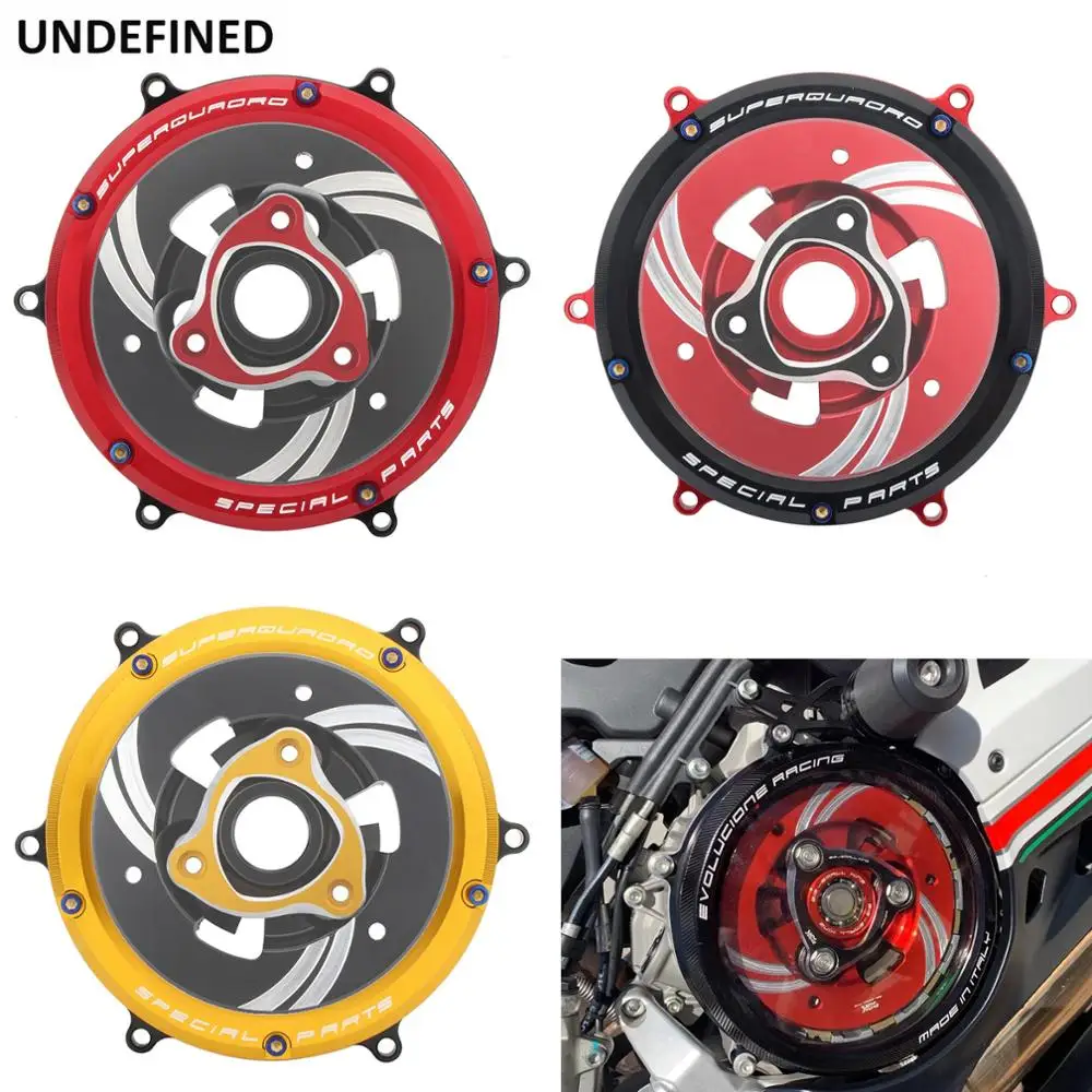 Clear Engine Clutch Cover CNC Protector Guard Spring Retainer Pressure Plate For Ducati Panigale V2 1299 1199 959 Corse ABS R
Clear Engine Clutch Cover CNC Protector Guard Spring Retainer Pressure Plate For Ducati Panigale V2 1299 1199 959 Corse ABS R