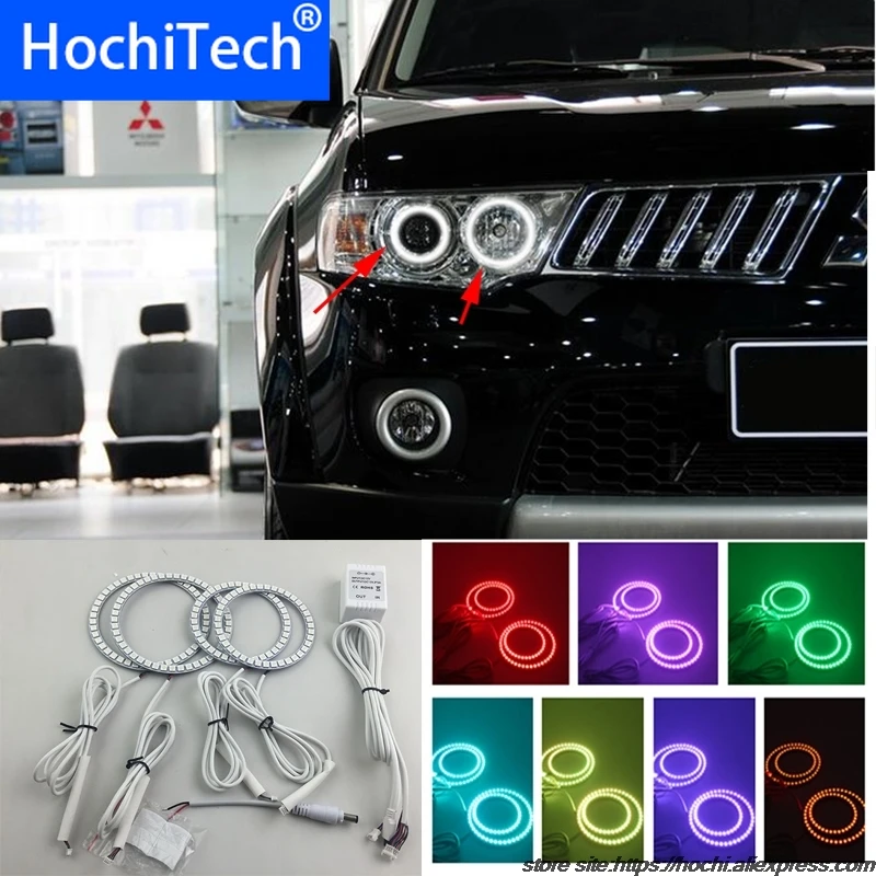 Для Mitsubishi Challenger Montero Sport RGB комплект светодиодных фар ангельские глазки аксессуары для стайлинга автомобиля 2008 - 2016
Для Mitsubishi Challenger Montero Sport RGB комплект светодиодных фар ангельские глазки аксессуары для стайлинга автомобиля 2008 - 2016
