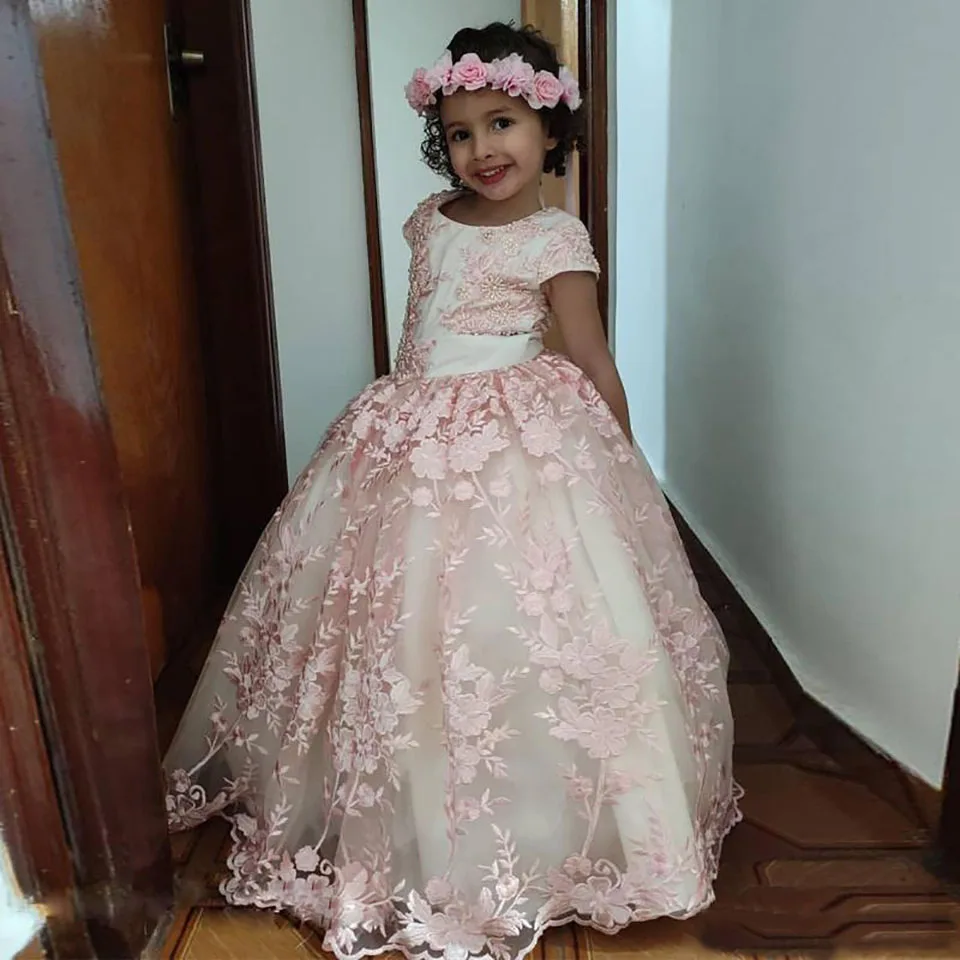 Applique Girls Pageant Kids Formal Wear O-Neck Baby Children Party Dress Birthday Christmas New Beaded Flower Girls Dresses
Applique Girls Pageant Kids Formal Wear O-Neck Baby Children Party Dress Birthday Christmas New Beaded Flower Girls Dresses