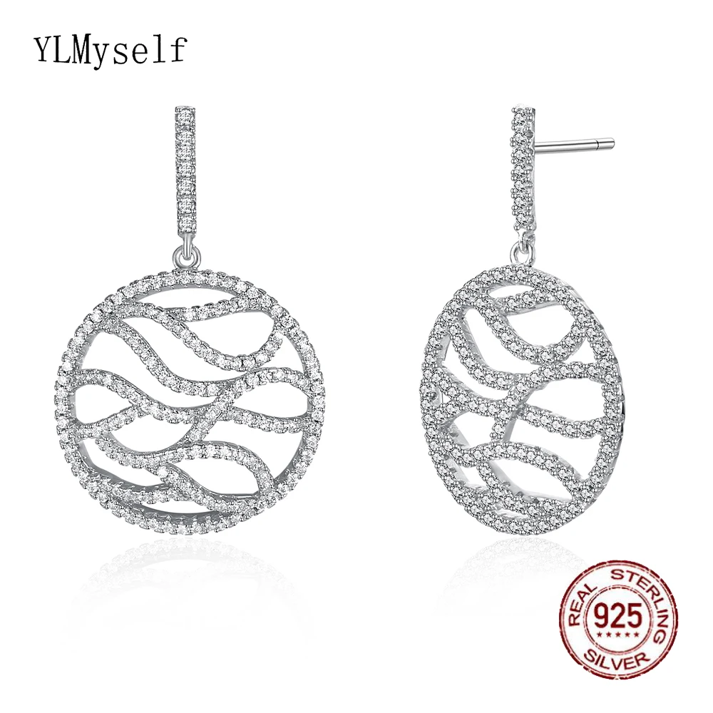 Elegant Real 925 sterling silver earring Best gift jewelry fast delivery Crystal jewellery luxury round dangle 925 earrings
Elegant Real 925 sterling silver earring Best gift jewelry fast delivery Crystal jewellery luxury round dangle 925 earrings