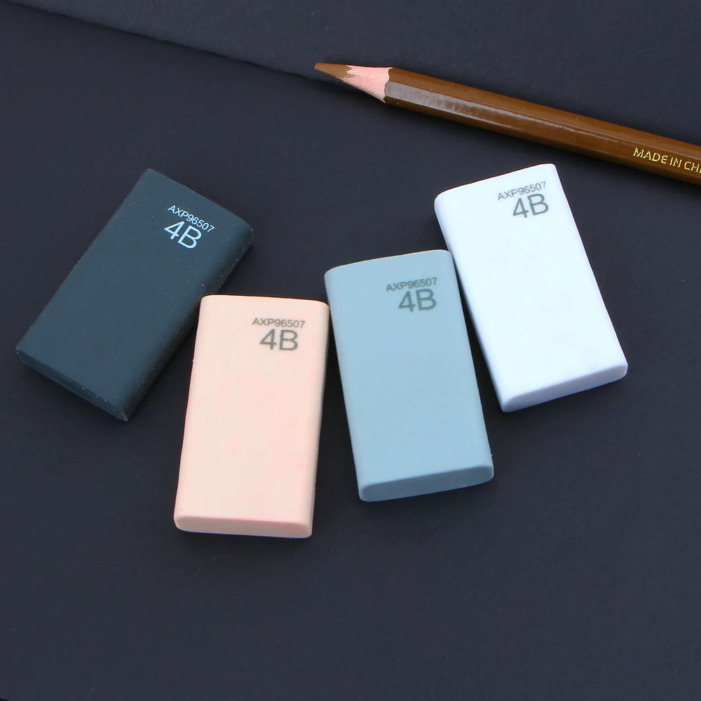 4Pcs/lot Creative 4B Rubber Eraser Student Pencil Eraser School Office Stationery Supplies
4Pcs/lot Creative 4B Rubber Eraser Student Pencil Eraser School Office Stationery Supplies