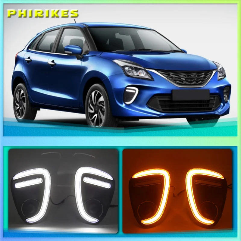 2Pcs For Suzuki Baleno 2019 2020 LED DRL Daytime Running Lights Fog Lamp cover with turn signals daylight
2Pcs For Suzuki Baleno 2019 2020 LED DRL Daytime Running Lights Fog Lamp cover with turn signals daylight