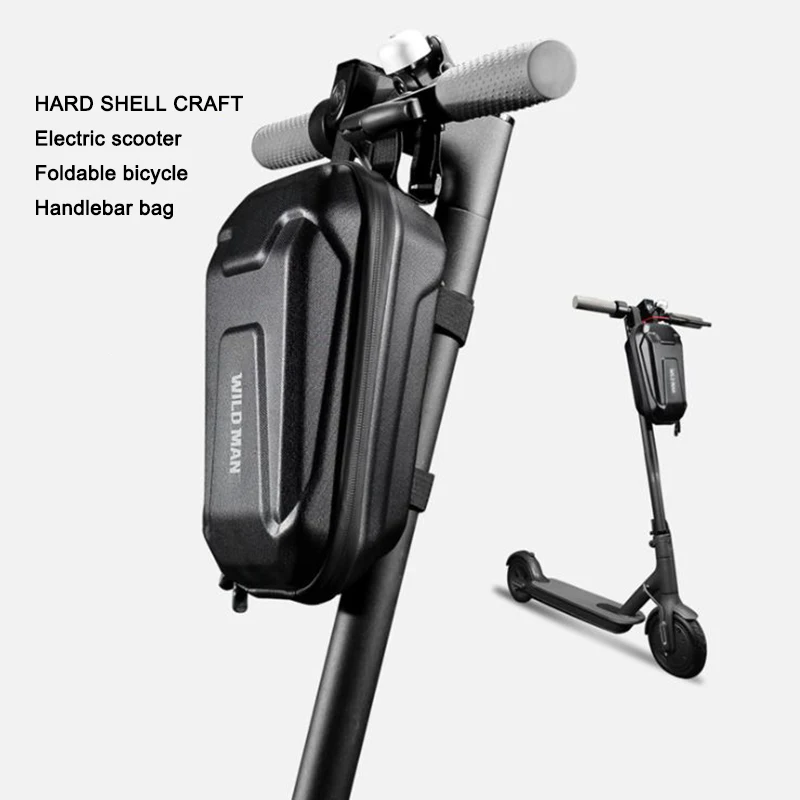 WILD MAN Hard Shell Waterproof Electric Scooter Storage Bag Electric Folding Bicycle Balance Front Hanging Bag Handlebar Bag
WILD MAN Hard Shell Waterproof Electric Scooter Storage Bag Electric Folding Bicycle Balance Front Hanging Bag Handlebar Bag