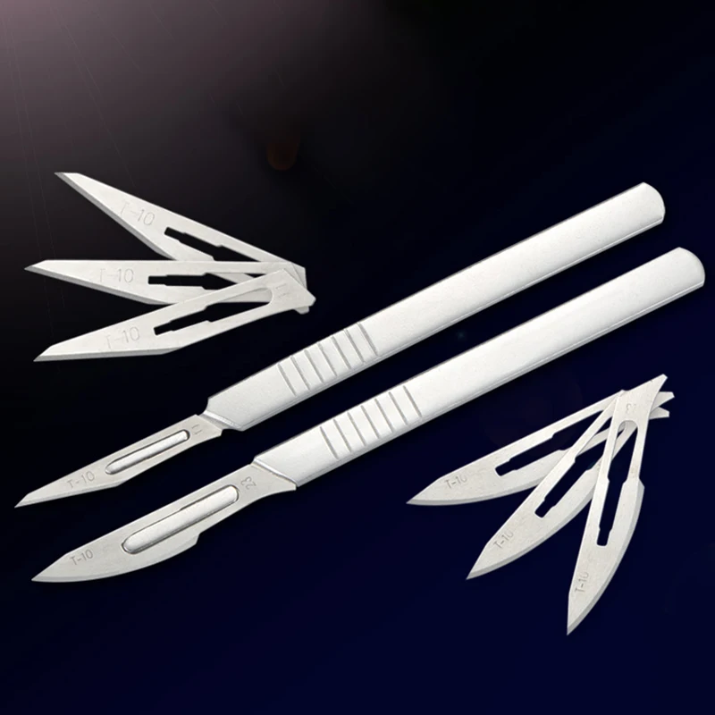 SAYTL 10pcs 11# 23# Carbon Steel Surgical Scalpel Blades 1pc Handle Scalpel DIY Cutting Tool PCB Repair Animal Surgical Knife
SAYTL 10pcs 11# 23# Carbon Steel Surgical Scalpel Blades 1pc Handle Scalpel DIY Cutting Tool PCB Repair Animal Surgical Knife
