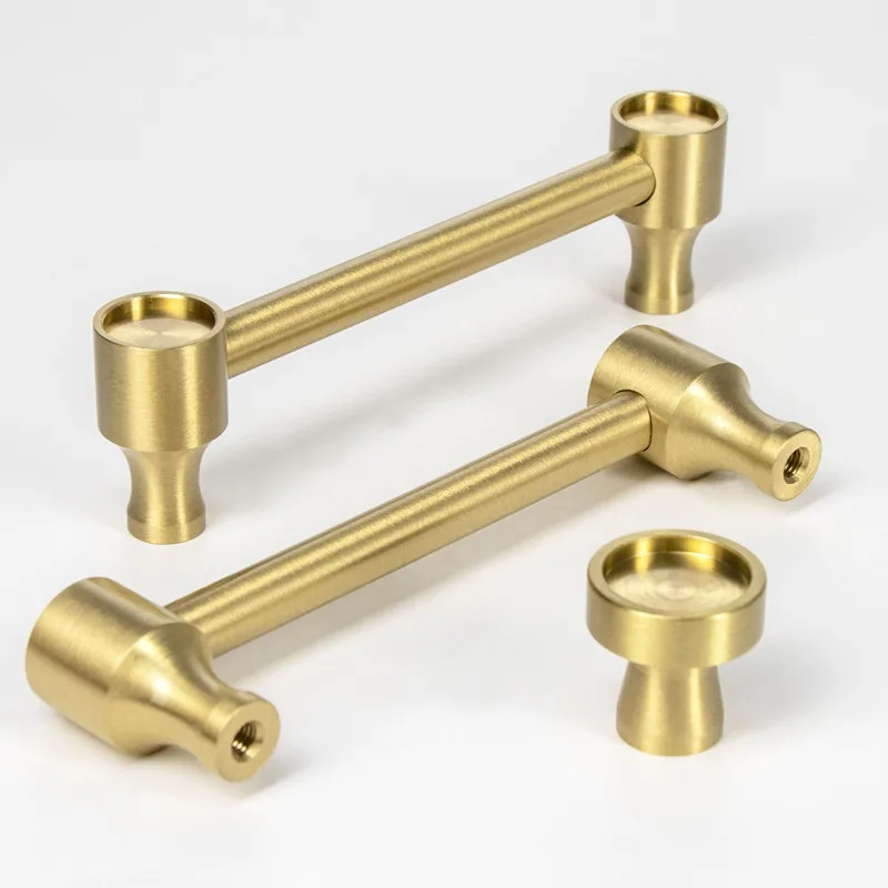 Solid Brass Gold Cabinet Pulls Furniture Handles Kitchen Door Handle Copper Cupboard Drawer Pull Knobs ручки для меб
Solid Brass Gold Cabinet Pulls Furniture Handles Kitchen Door Handle Copper Cupboard Drawer Pull Knobs ручки для меб