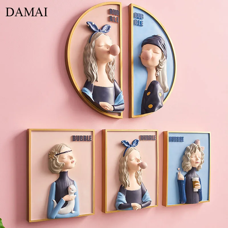 Bubble Girl Decorative Plates Resin Room Decor Mural Hanging Pictures Nordic Modern Living Room Decoration Pendant Ornaments
Bubble Girl Decorative Plates Resin Room Decor Mural Hanging Pictures Nordic Modern Living Room Decoration Pendant Ornaments
