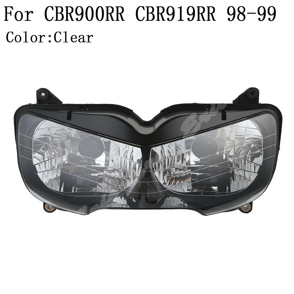 Передняя фара в сборе для мотоцикла Honda CBR900RR CBR919RR 1998-1999, прозрачная линза
Передняя фара в сборе для мотоцикла Honda CBR900RR CBR919RR 1998-1999, прозрачная линза