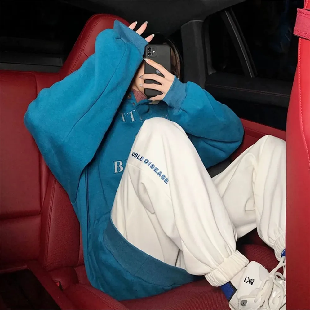 Joggers Women Sport Drawstring Loose Sweatpants Winter Warm Casual Streetwear Pants Y2k Korean Basic Solid Thick Trousers Female
Joggers Women Sport Drawstring Loose Sweatpants Winter Warm Casual Streetwear Pants Y2k Korean Basic Solid Thick Trousers Female