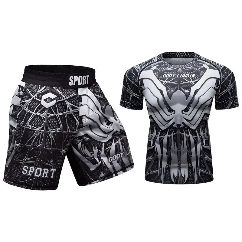 2 Piece Men's T-shirt + Shorts Set Summer Breathable Casual Short T shirt Running Set Fashion Harajuku Printed Male Sport Suit
2 Piece Men's T-shirt + Shorts Set Summer Breathable Casual Short T shirt Running Set Fashion Harajuku Printed Male Sport Suit