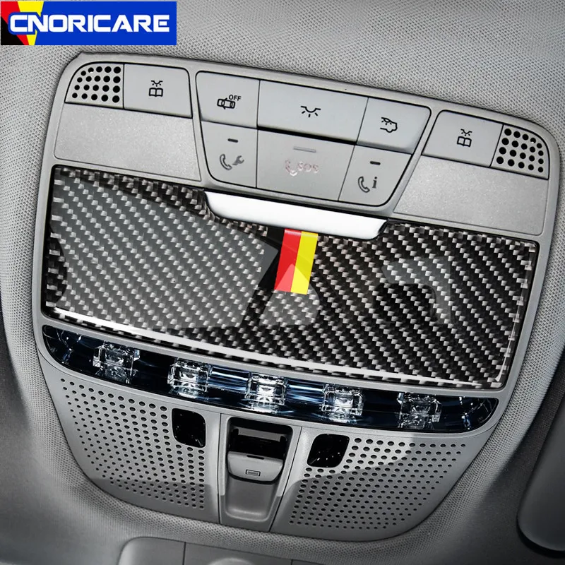 Car Styling Reading Light Panel Decoration Cover Trim For Mercedes Benz C Class W205 GLC X253 Carbon Fiber Roof Lamp Sticker
Car Styling Reading Light Panel Decoration Cover Trim For Mercedes Benz C Class W205 GLC X253 Carbon Fiber Roof Lamp Sticker