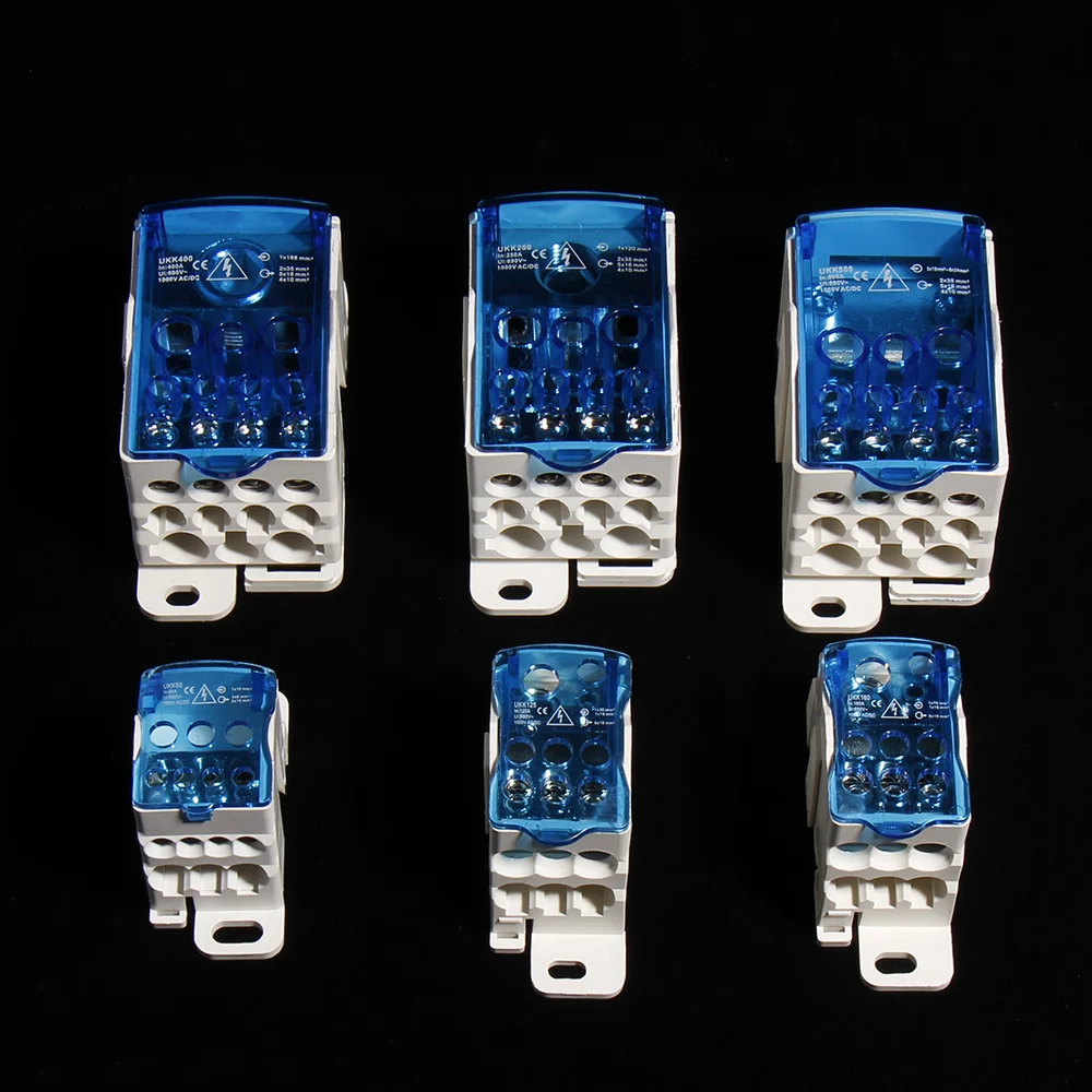 UKK80A 125A 160A 250A 400A 500A Din Rail Distribution Box Block One In Multiple Out Power Wire Connector Electric Universal
UKK80A 125A 160A 250A 400A 500A Din Rail Distribution Box Block One In Multiple Out Power Wire Connector Electric Universal