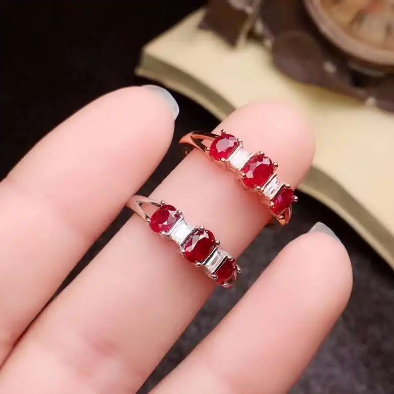 Natural And Real Red Ruby Ring 925 Sterling Silver Rings for Wedding Rings Silver 925 Gemstones Jewelry Fine Jewelry
Natural And Real Red Ruby Ring 925 Sterling Silver Rings for Wedding Rings Silver 925 Gemstones Jewelry Fine Jewelry