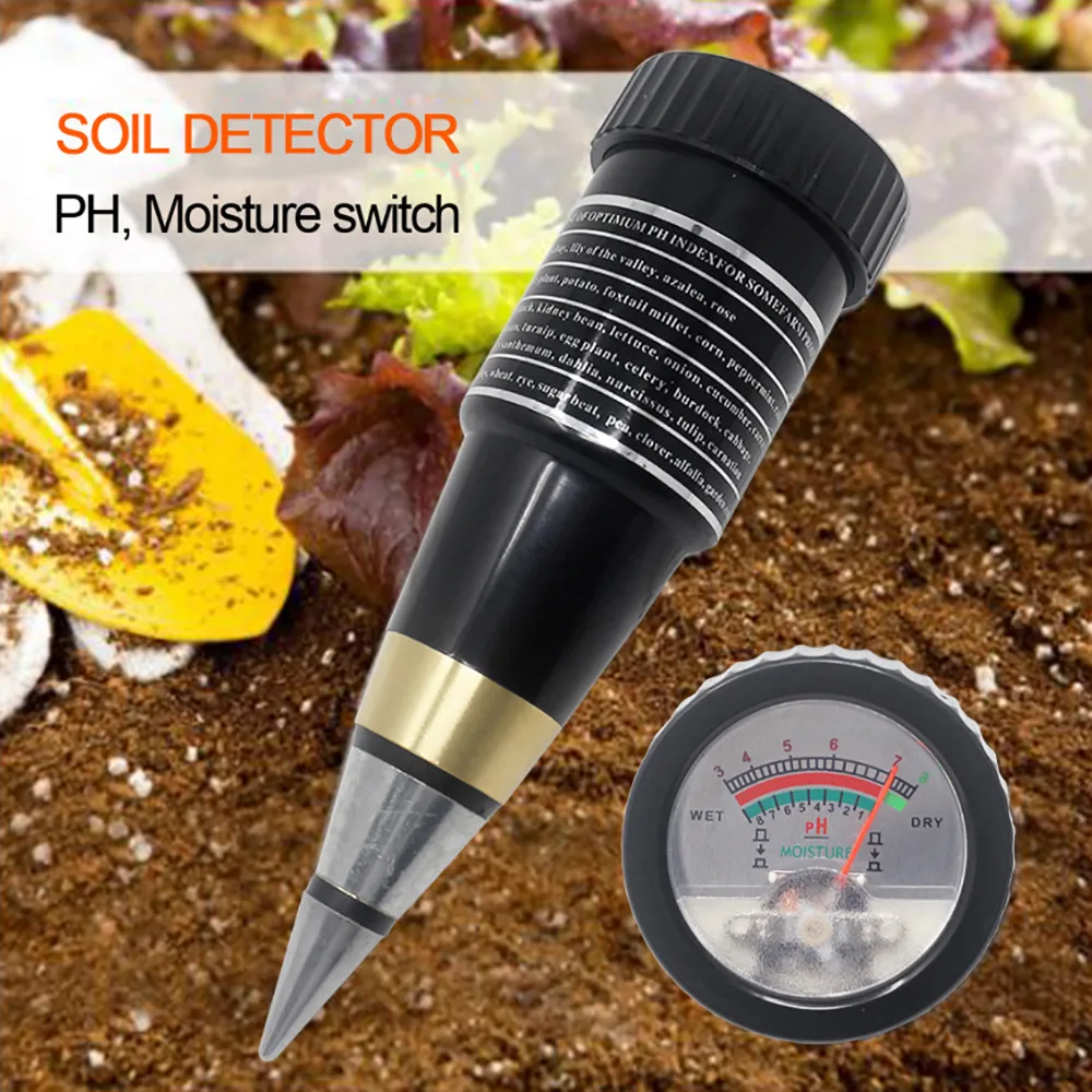 Portable Soil PH Moisture Meter For Garden Plant Flower Crop Hydroponics Analyzer 10-80% Hygrometer 1-8 PH 3-8 Moisture Tester
Portable Soil PH Moisture Meter For Garden Plant Flower Crop Hydroponics Analyzer 10-80% Hygrometer 1-8 PH 3-8 Moisture Tester