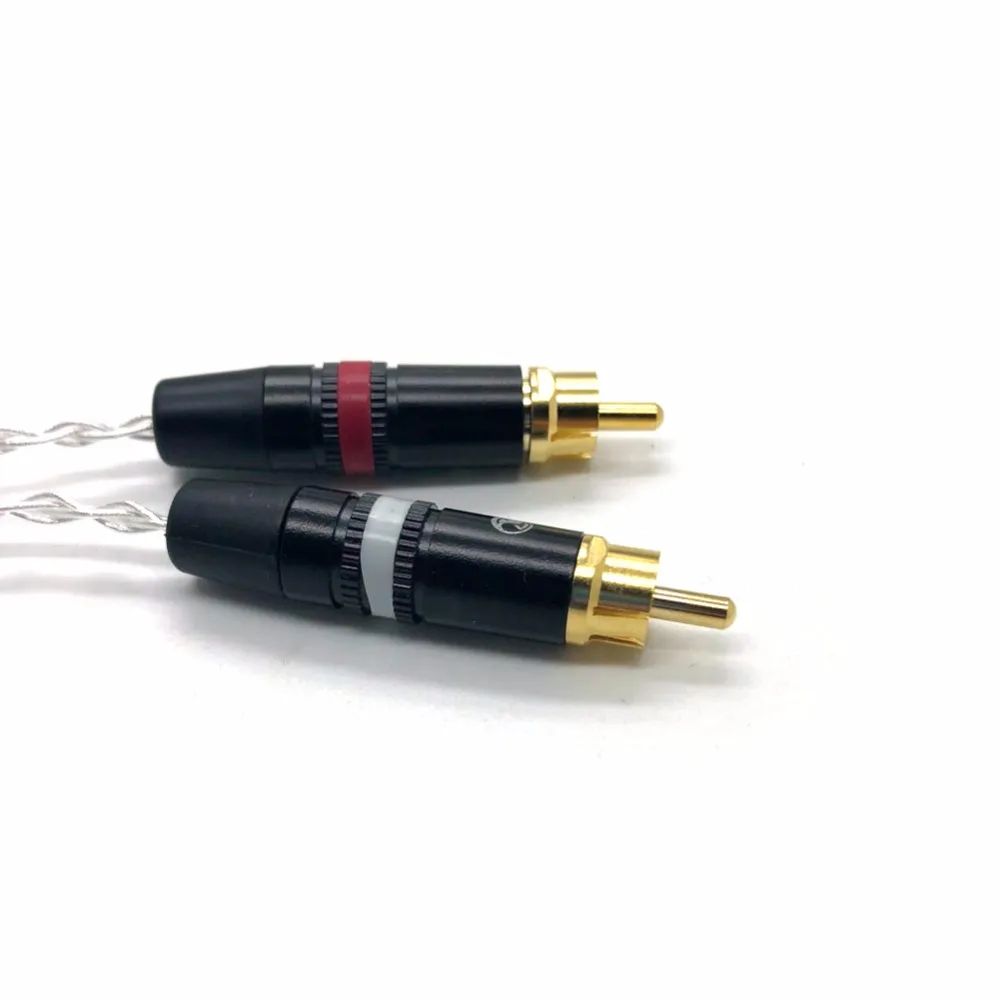 8-Cores 7N OCC Copper Silver plated 3.5mm Stereo to 2 RCA Male Audio Adapter Cable
8-Cores 7N OCC Copper Silver plated 3.5mm Stereo to 2 RCA Male Audio Adapter Cable