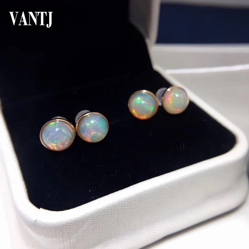 VANTJ Natural Rainbow Ehiopian Opal Stud Earring Sterling 10k Gold Real 585 Simple Elegant Fine Jewelry For Women Lady Gift Box
VANTJ Natural Rainbow Ehiopian Opal Stud Earring Sterling 10k Gold Real 585 Simple Elegant Fine Jewelry For Women Lady Gift Box