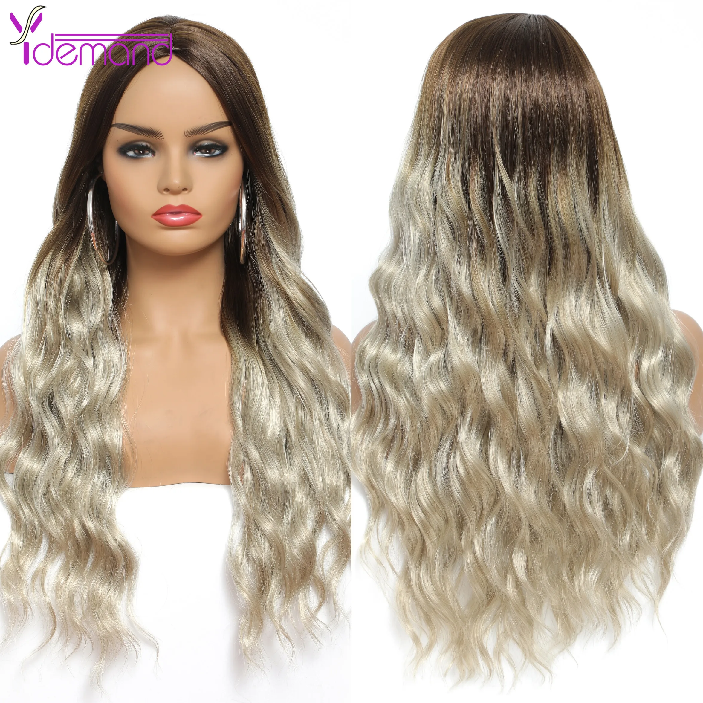 Y Demand Long Wavy Womens Wig Natural Part Side 4 Colors Ombre Synthetic Wigs Beige/Purple/Pink Wigs Heat Resistant for Women
Y Demand Long Wavy Womens Wig Natural Part Side 4 Colors Ombre Synthetic Wigs Beige/Purple/Pink Wigs Heat Resistant for Women
