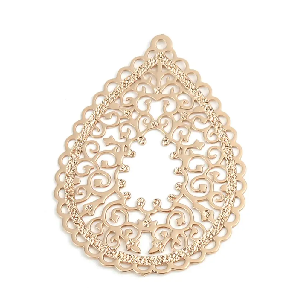 DoreenBeads Bohemian Copper Filigree Stamping Pendants Gold Color Drop-Shaped Ethnic Charms DIY Jewelry 3.5cm x 2.7cm, 10 PCs
DoreenBeads Bohemian Copper Filigree Stamping Pendants Gold Color Drop-Shaped Ethnic Charms DIY Jewelry 3.5cm x 2.7cm, 10 PCs