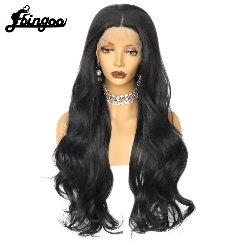 Ebingoo Synthetic Lace Part Wig For Women Black Wave Wig Glueless Heat Resistant Fiber Hair Wigs
Ebingoo Synthetic Lace Part Wig For Women Black Wave Wig Glueless Heat Resistant Fiber Hair Wigs