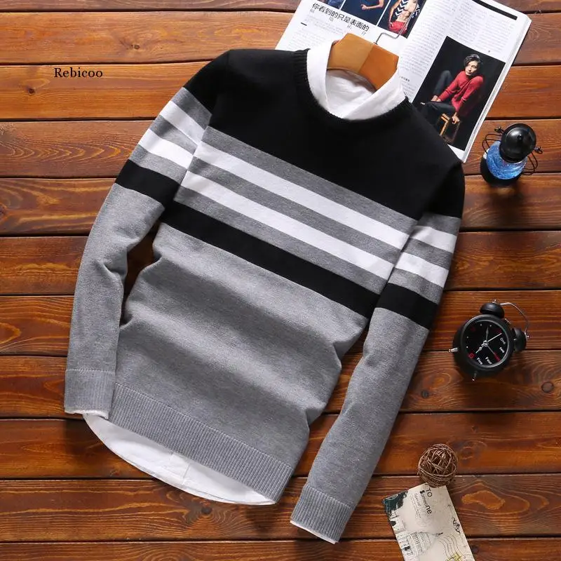Men's Sweaters Male Knitwear Sweater Warm Patchwork Round Collar Cotton Casual Wool Pullovers Mens Brand 5Xl
Men's Sweaters Male Knitwear Sweater Warm Patchwork Round Collar Cotton Casual Wool Pullovers Mens Brand 5Xl