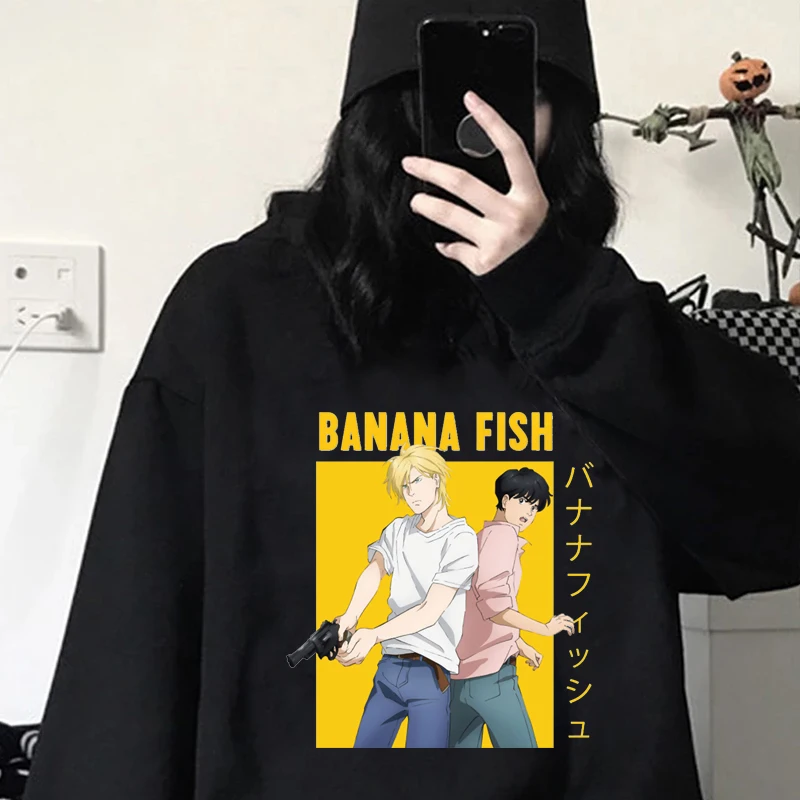 Японское аниме банан рыба Смешные Мультфильмы толстовки для женщин Harajuku манга зимняя теплая уличная одежда Свитшот графика 90-х Женская толстовка
Японское аниме банан рыба Смешные Мультфильмы толстовки для женщин Harajuku манга зимняя теплая уличная одежда Свитшот графика 90-х Женская толстовка