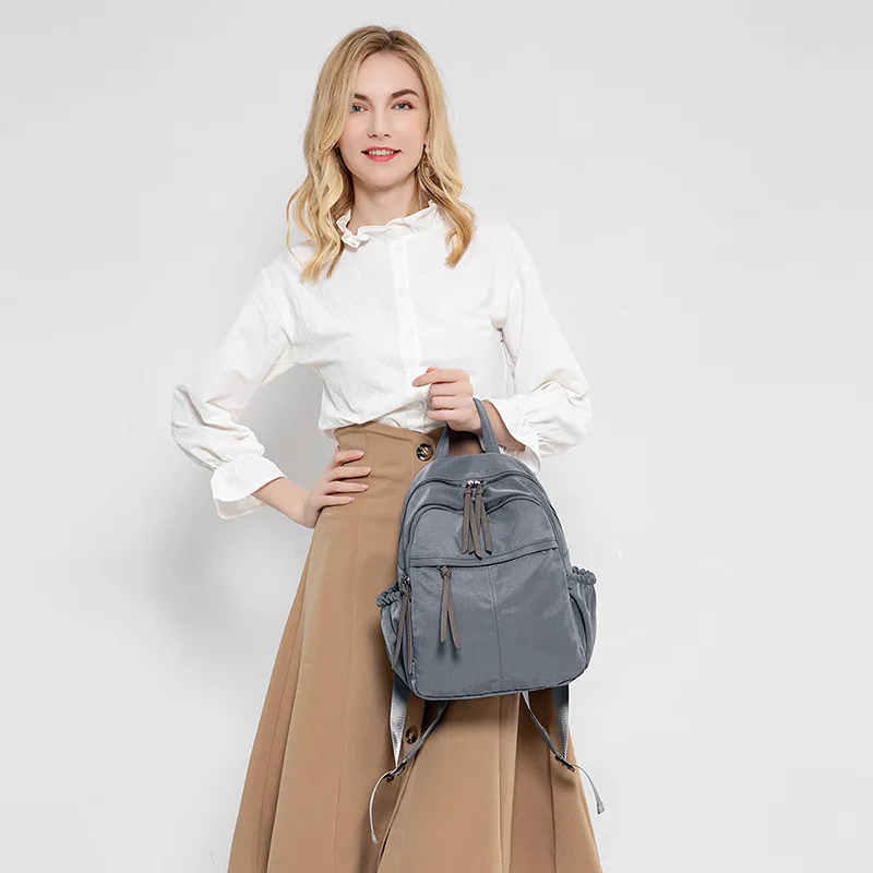 Backpack Women's Fashion Oxford Cloth Simple Korean Version College Student Forest Style Artistic Backpack
Backpack Women's Fashion Oxford Cloth Simple Korean Version College Student Forest Style Artistic Backpack