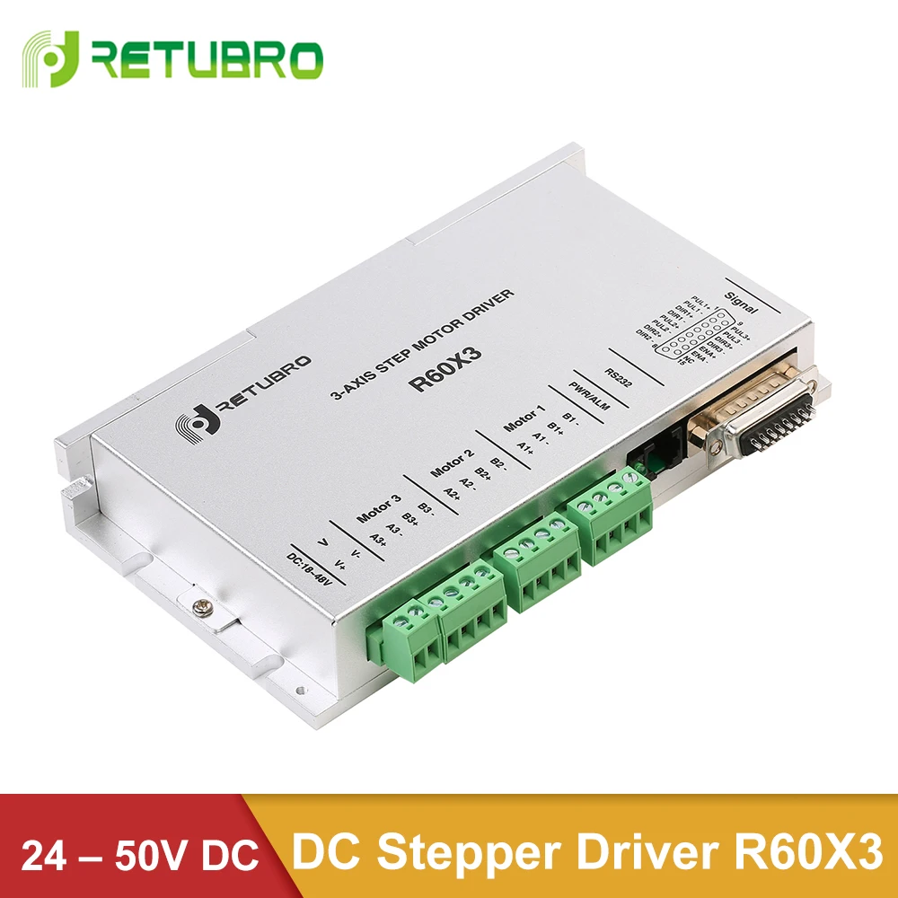 Three-axis Stepper Driver R60X3 Reduce Space and Save Cost control 3 stepper motors and current Nema 23 Stepper Driver
Three-axis Stepper Driver R60X3 Reduce Space and Save Cost control 3 stepper motors and current Nema 23 Stepper Driver
